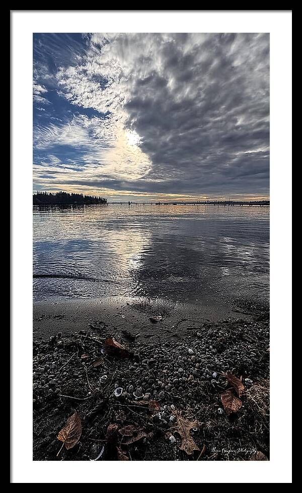 Sun clouds - Framed Print