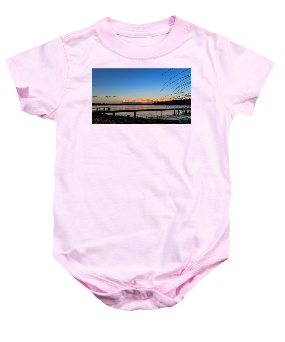 Sunset at the lake - Baby Onesie
