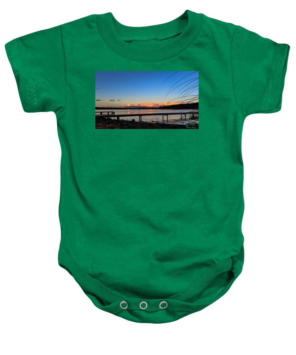 Sunset at the lake - Baby Onesie