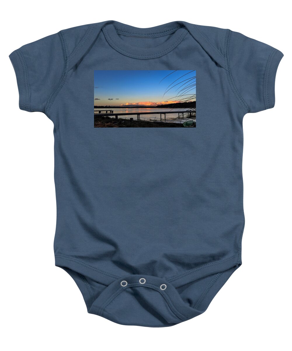 Sunset at the lake - Baby Onesie