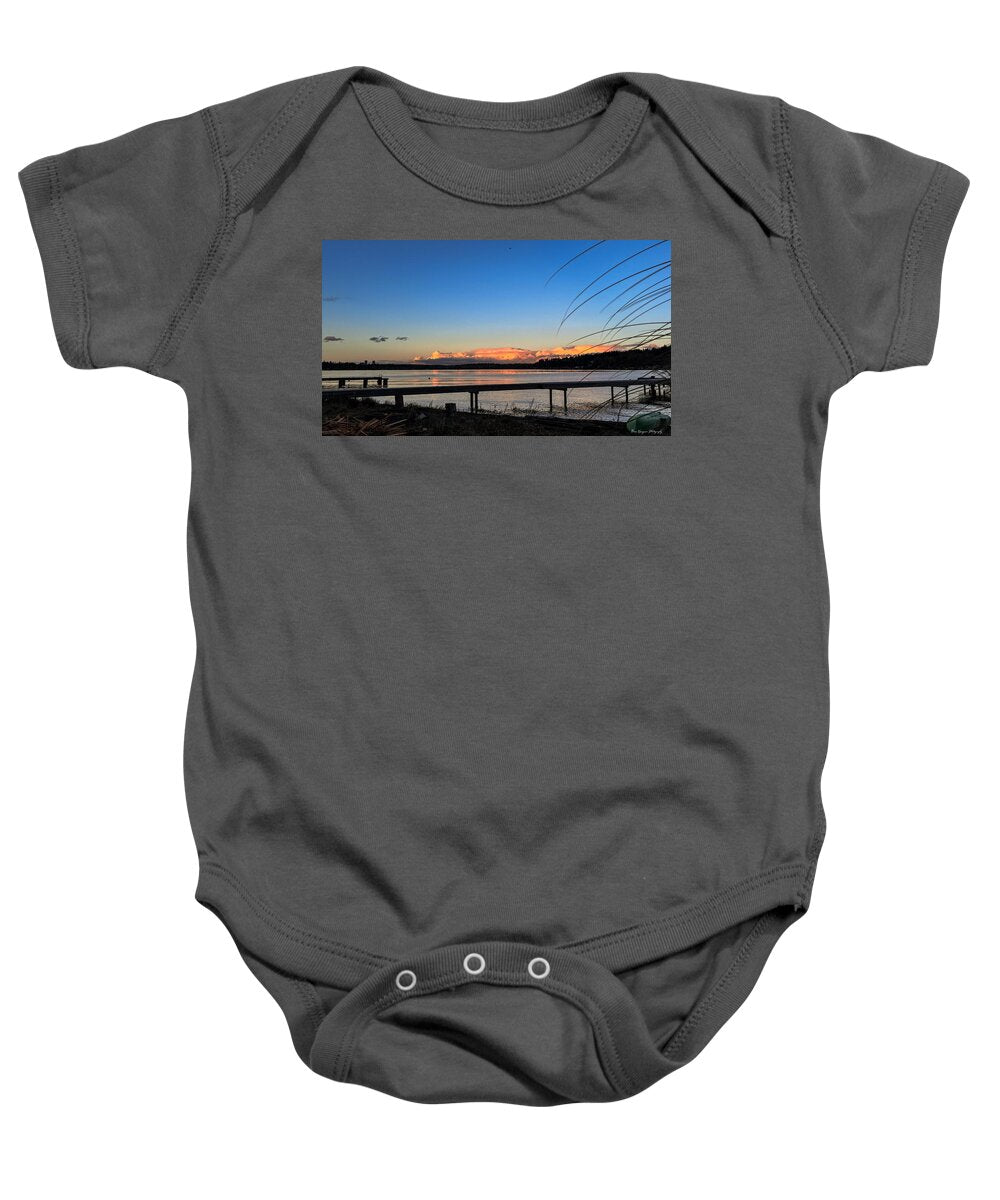 Sunset at the lake - Baby Onesie