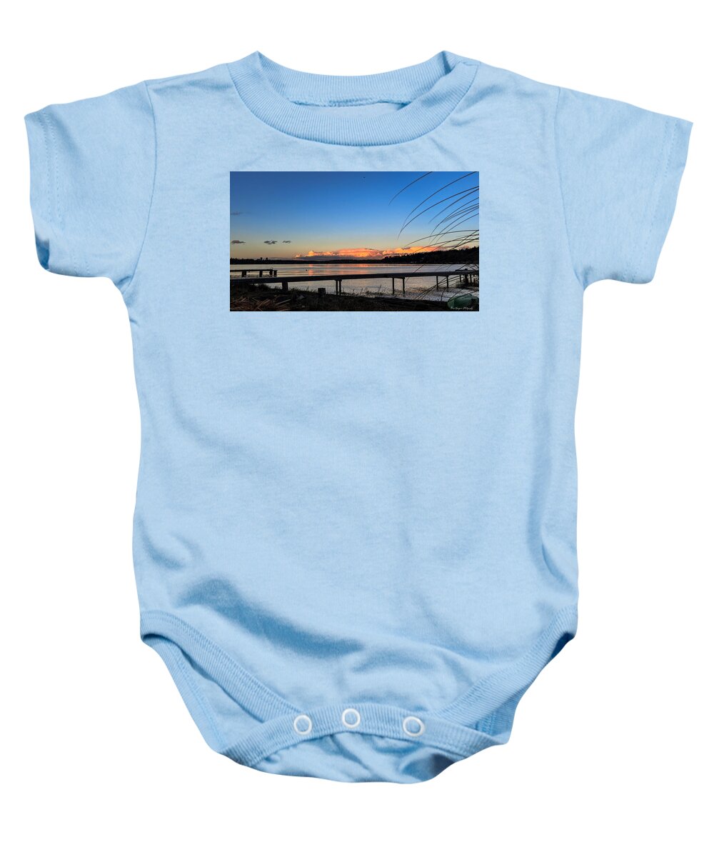 Sunset at the lake - Baby Onesie