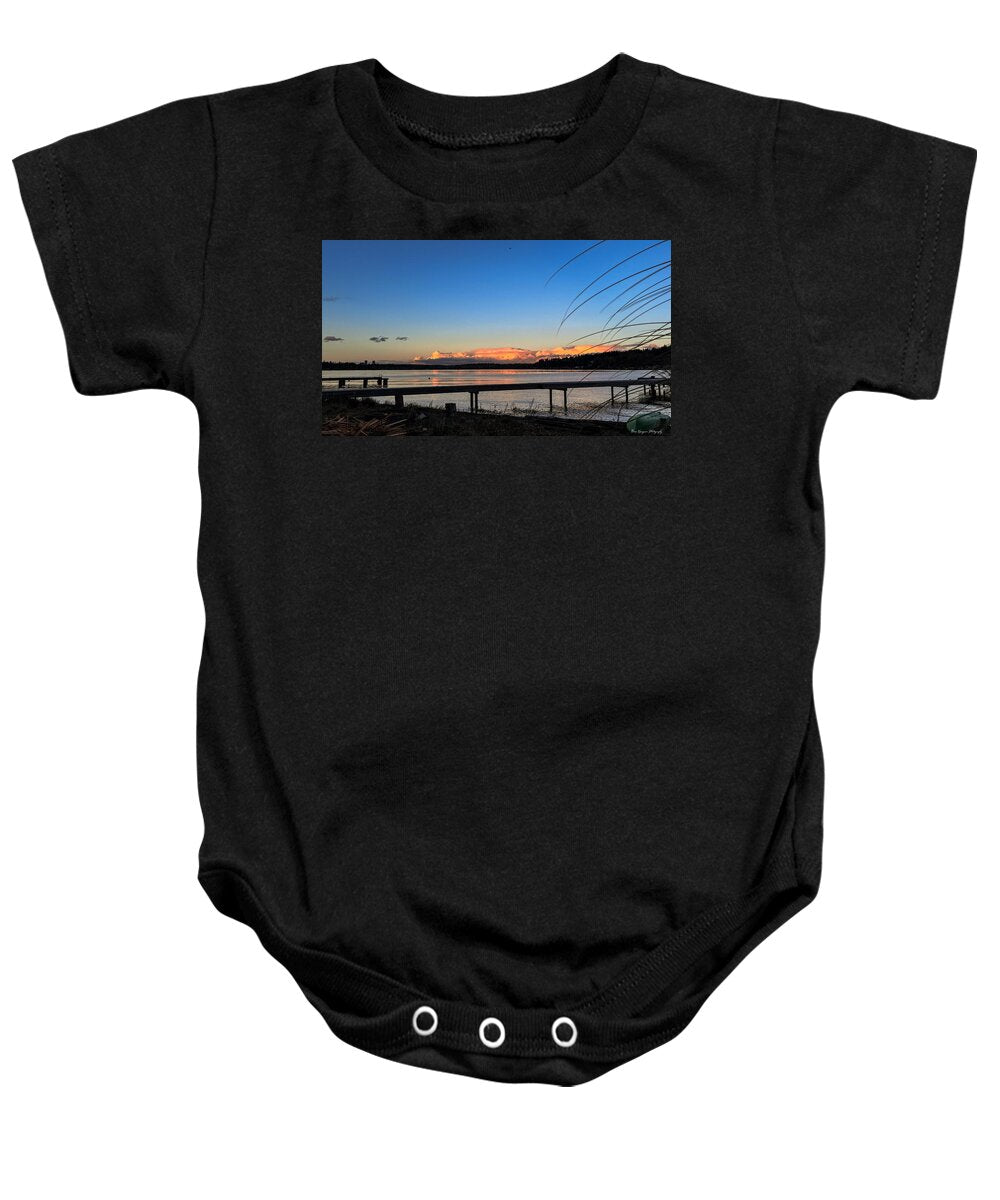 Sunset at the lake - Baby Onesie