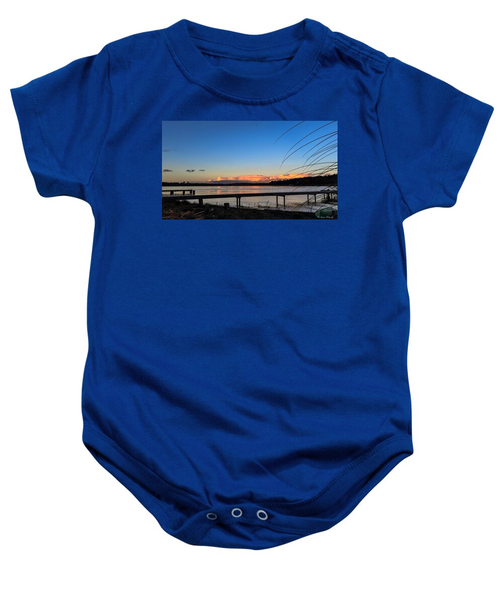 Sunset at the lake - Baby Onesie