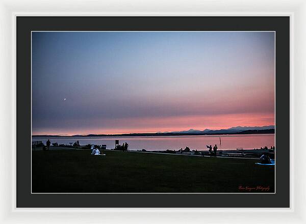 Sunset late summer - Framed Print