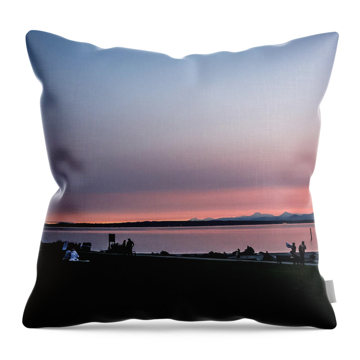 Sunset late summer - Throw Pillow