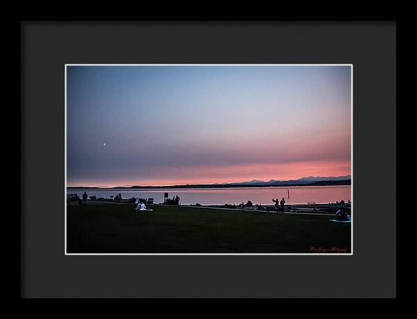 Sunset late summer - Framed Print