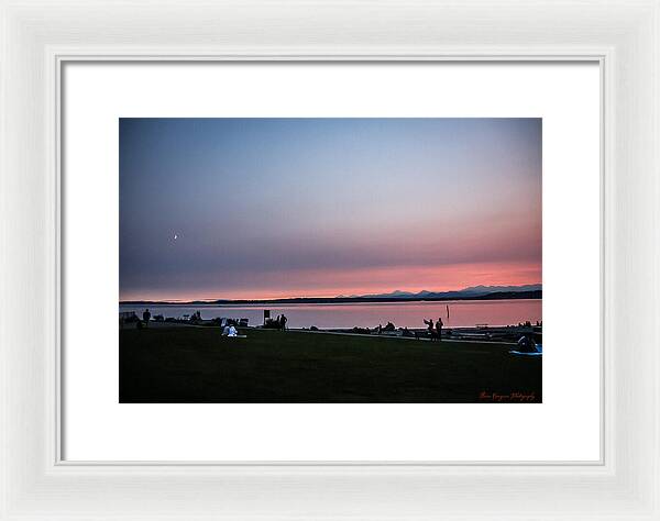 Sunset late summer - Framed Print