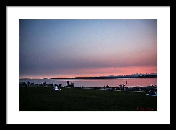 Sunset late summer - Framed Print