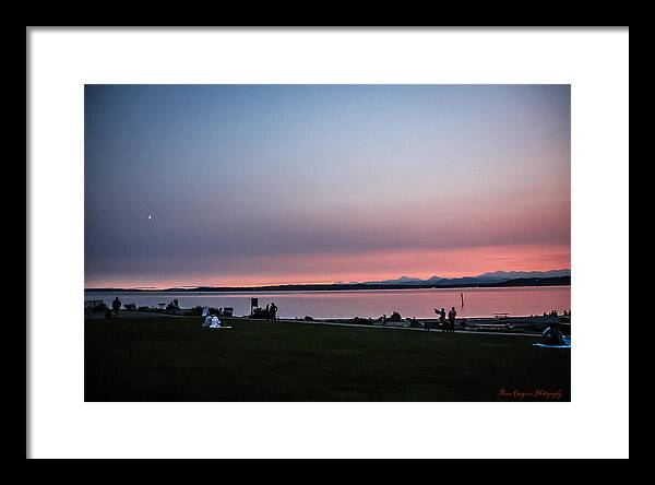 Sunset late summer - Framed Print