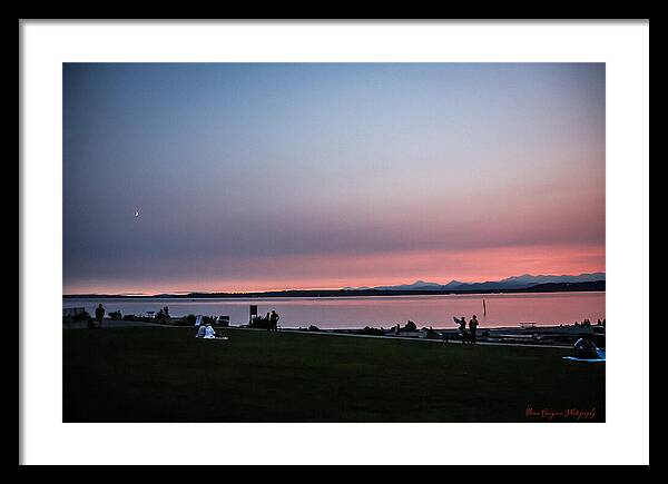 Sunset late summer - Framed Print