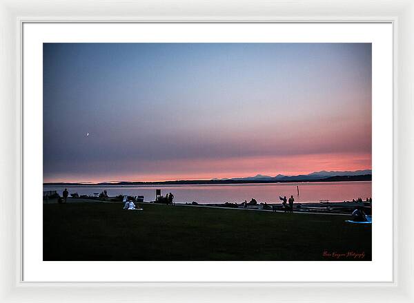 Sunset late summer - Framed Print