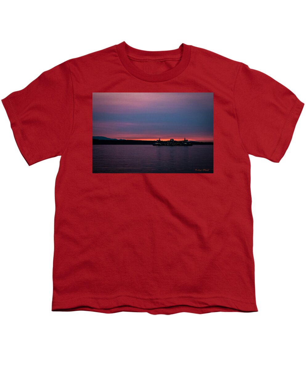 Sunset with the Ferry - Youth T-Shirt