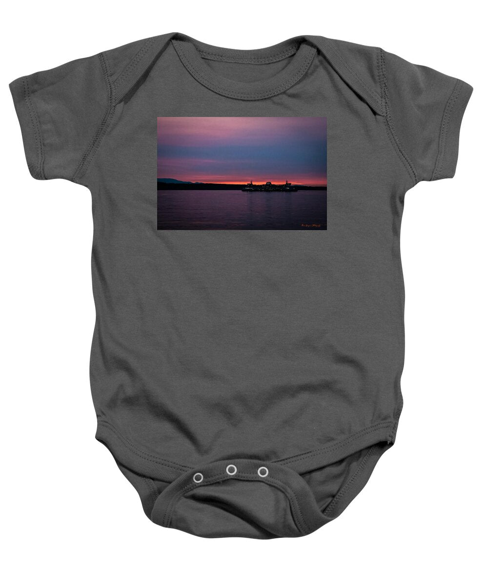 Sunset with the Ferry - Baby Onesie