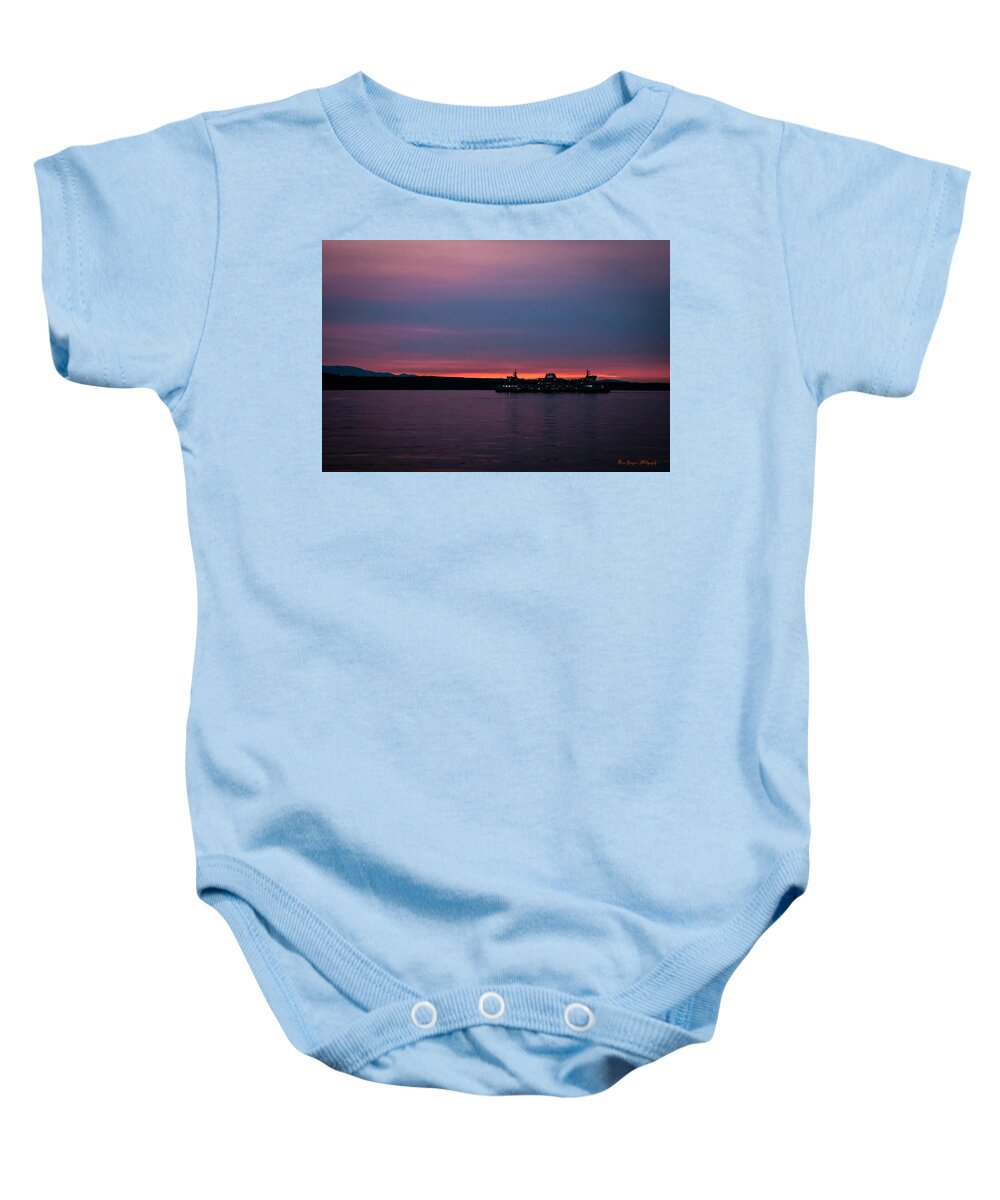 Sunset with the Ferry - Baby Onesie