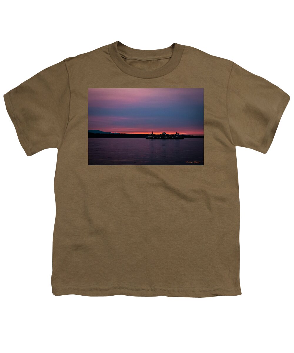Sunset with the Ferry - Youth T-Shirt