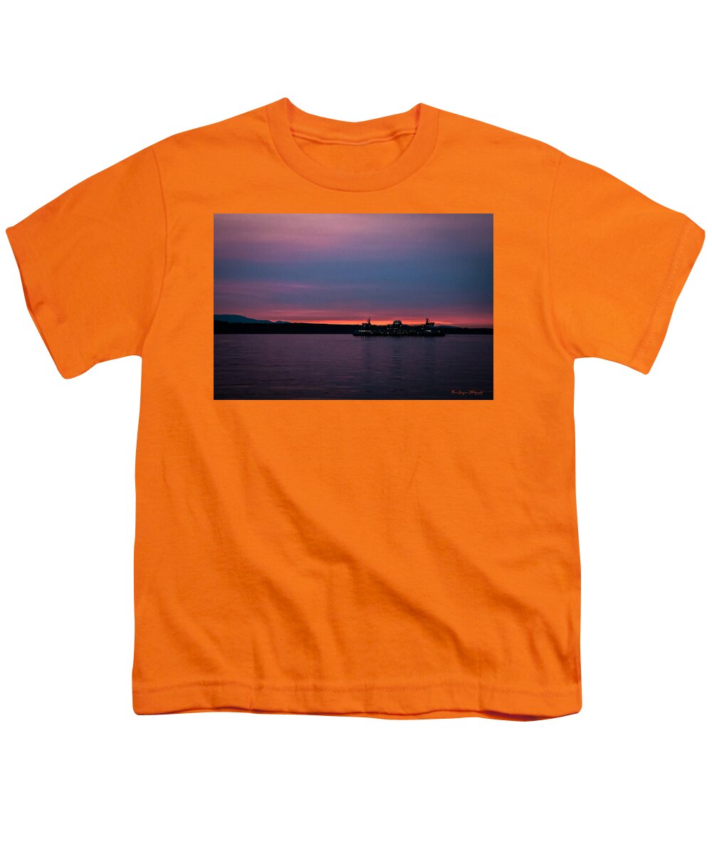 Sunset with the Ferry - Youth T-Shirt