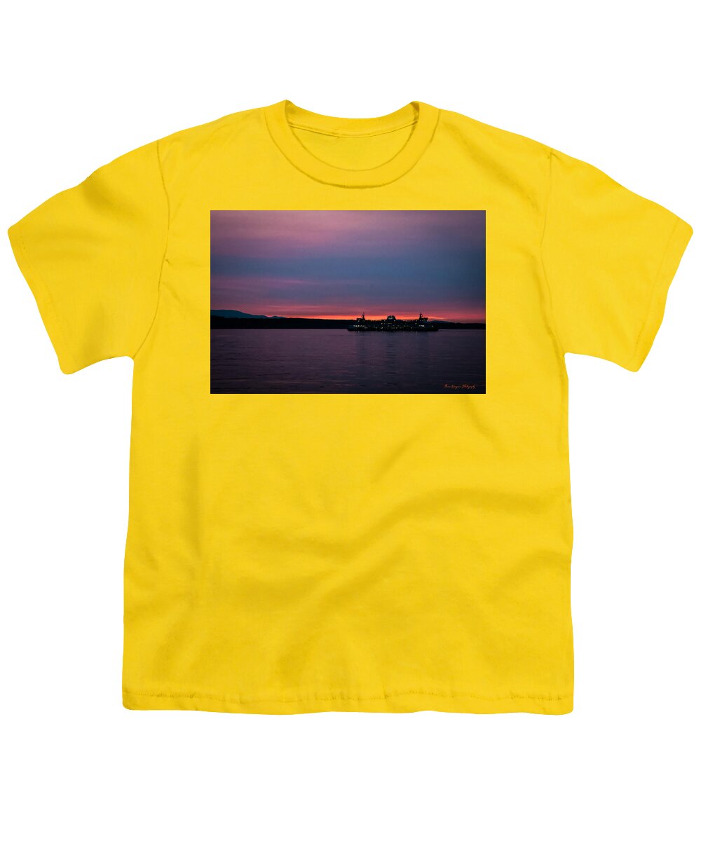 Sunset with the Ferry - Youth T-Shirt