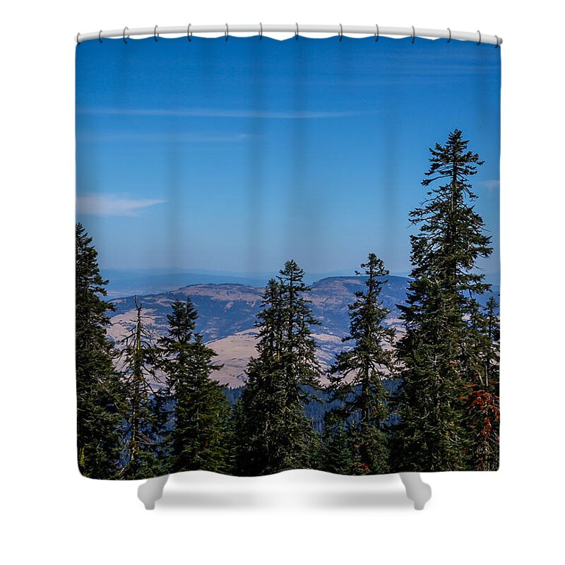 Threw the trees - Shower Curtain