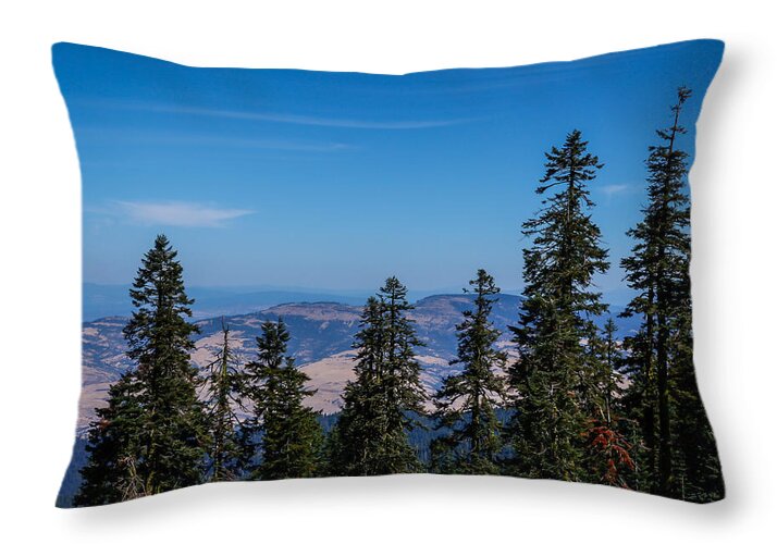 Threw the trees - Throw Pillow
