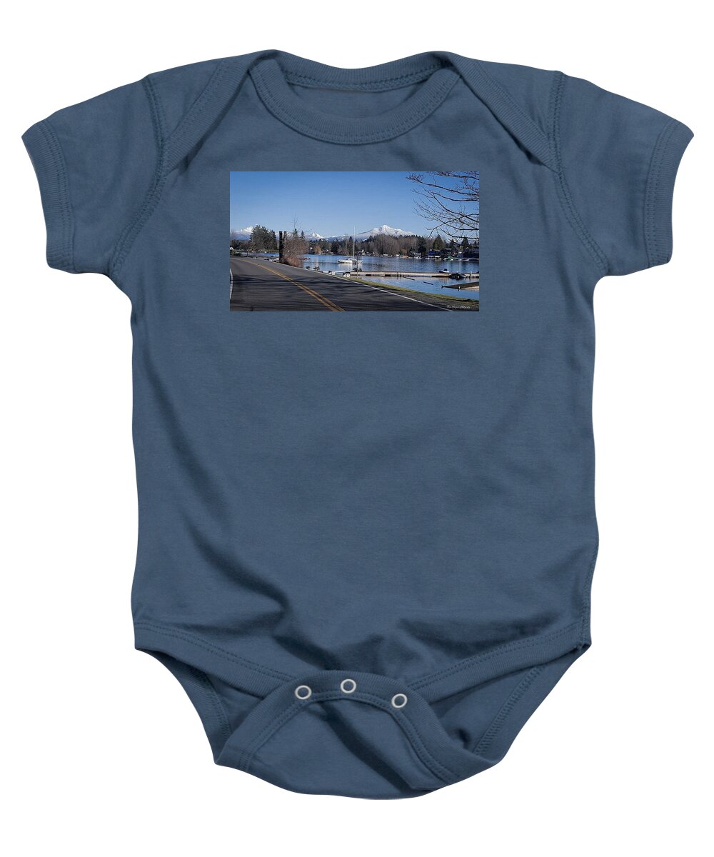 View of lake Steven - Baby Onesie