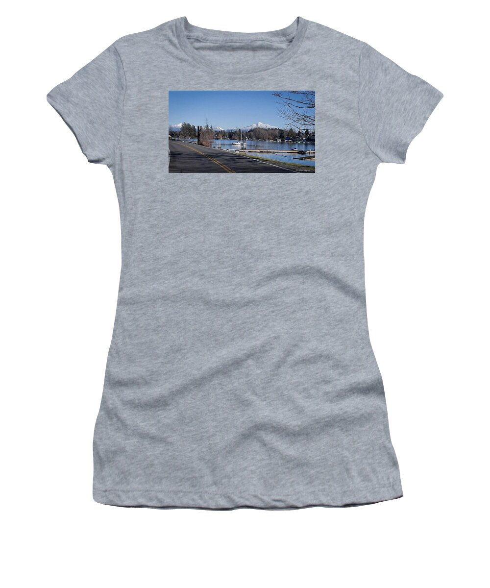 View of lake Steven - Women's T-Shirt