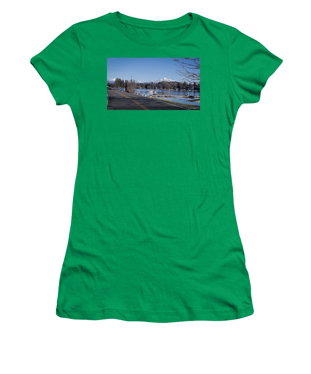 View of lake Steven - Women's T-Shirt