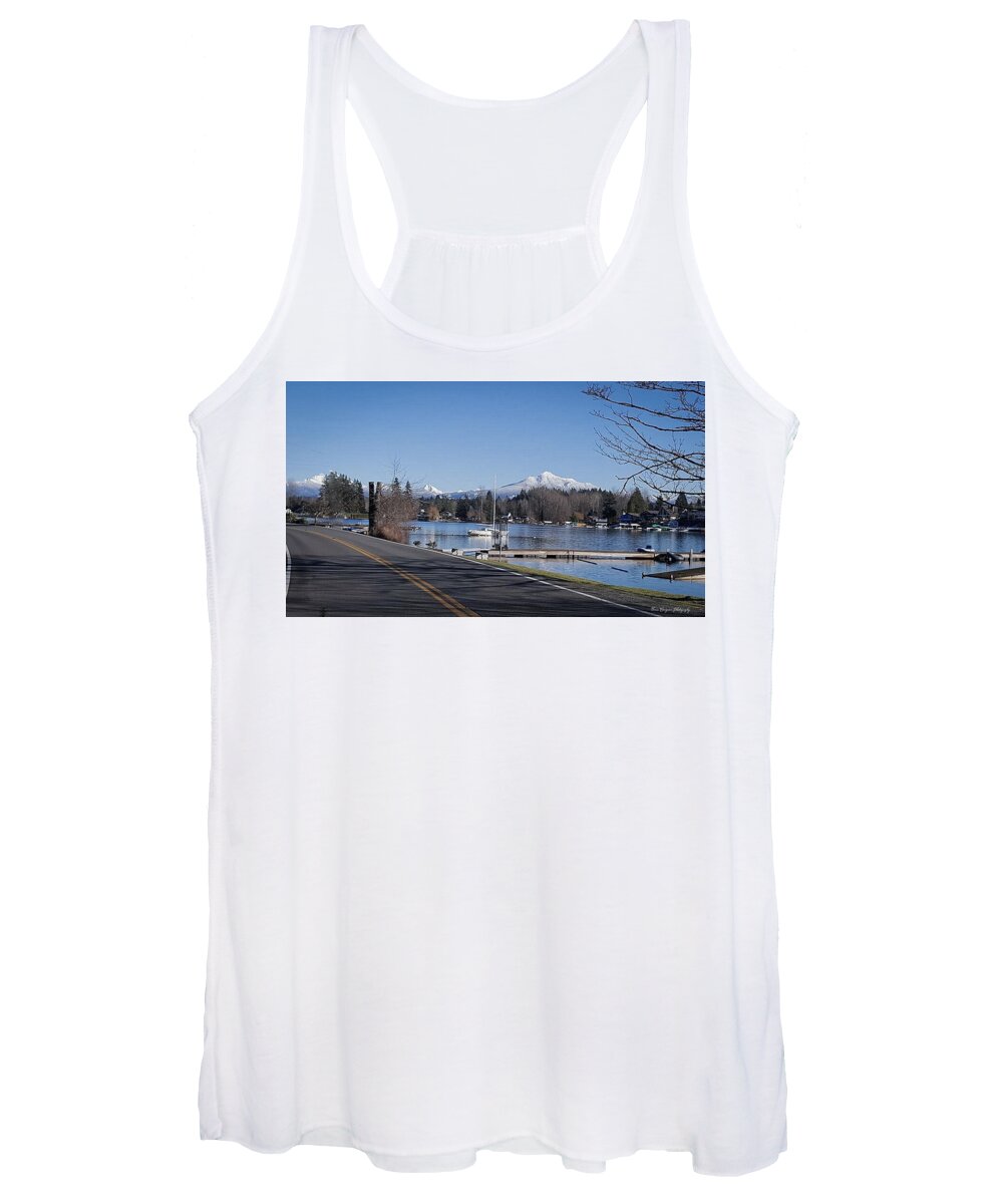 View of lake Steven - Women's Tank Top
