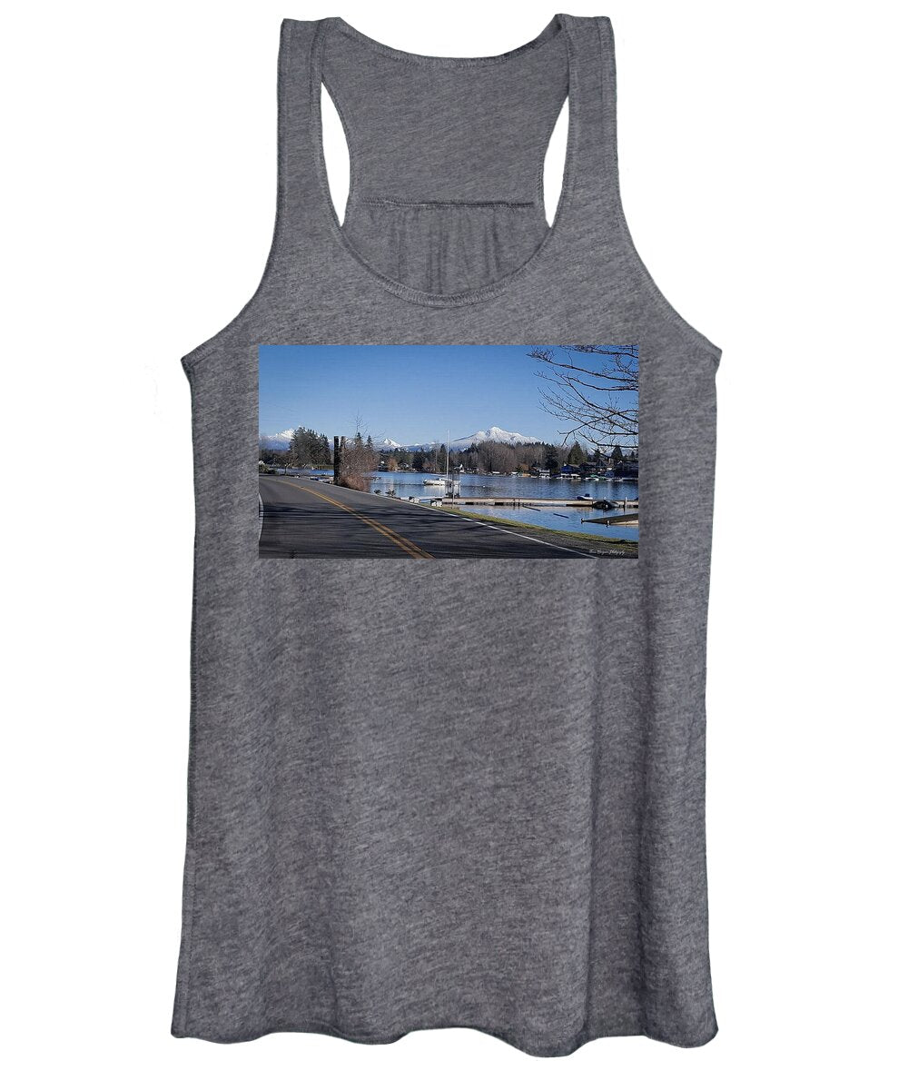 View of lake Steven - Women's Tank Top