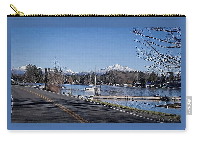 View of lake Steven - Zip Pouch