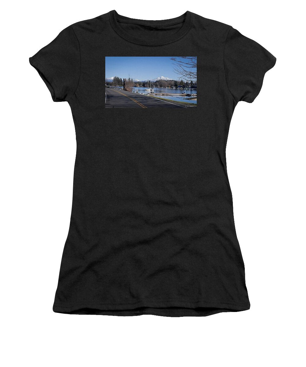 View of lake Steven - Women's T-Shirt