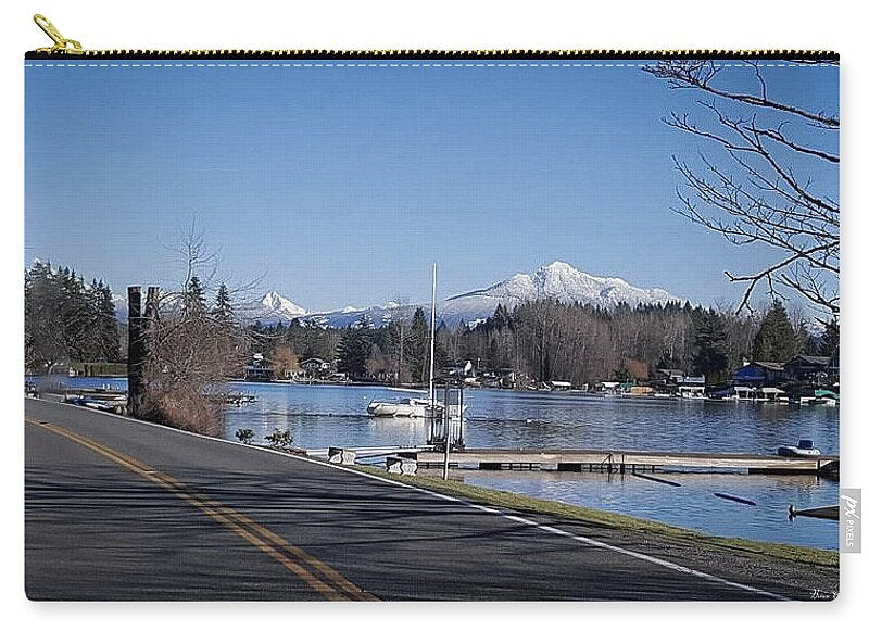 View of lake Steven - Zip Pouch