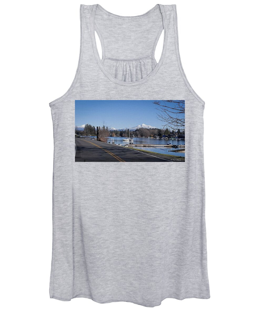 View of lake Steven - Women's Tank Top