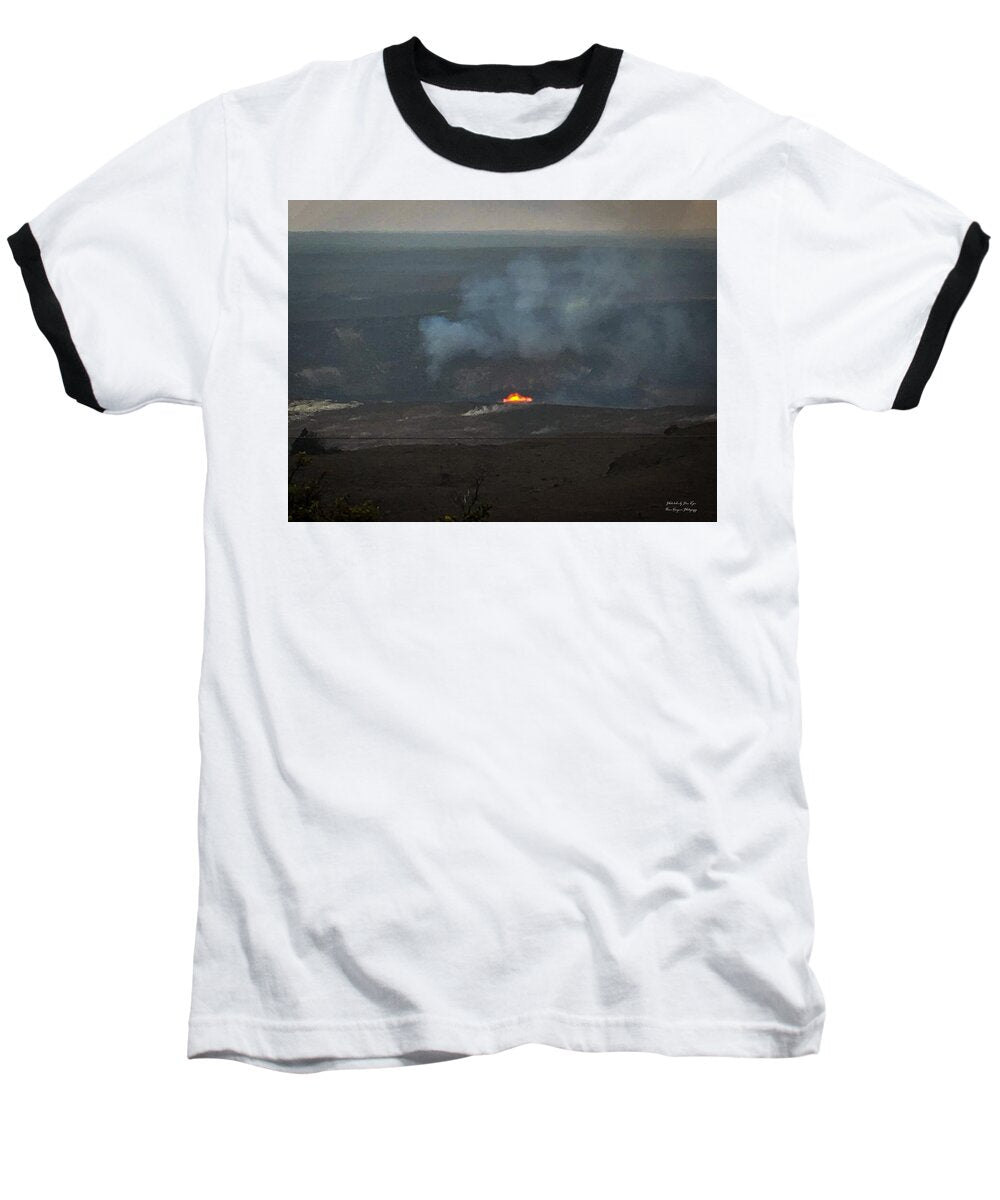 Volcano in Hawaii - Baseball T-Shirt