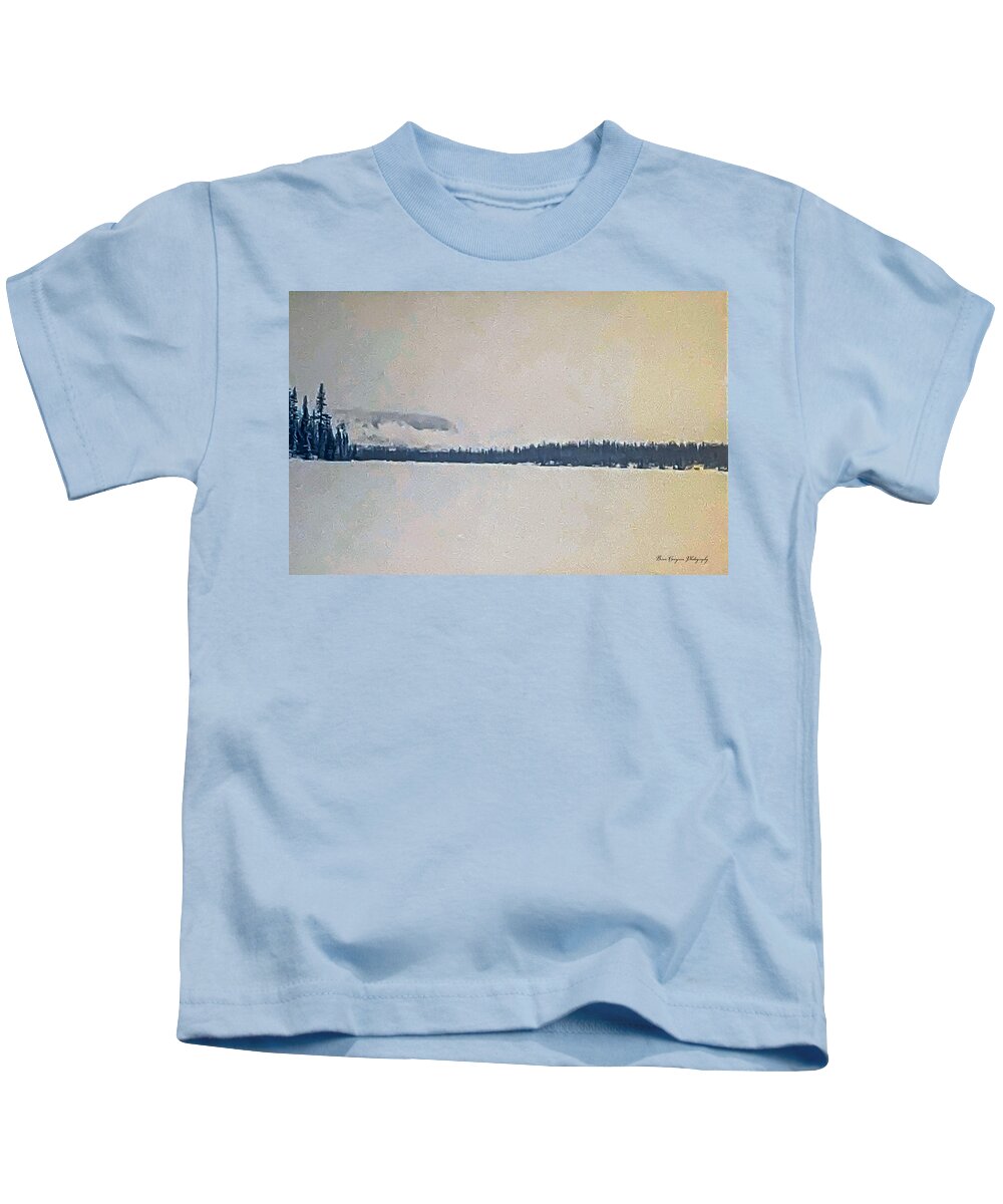 Winter lake - Kids T-Shirt