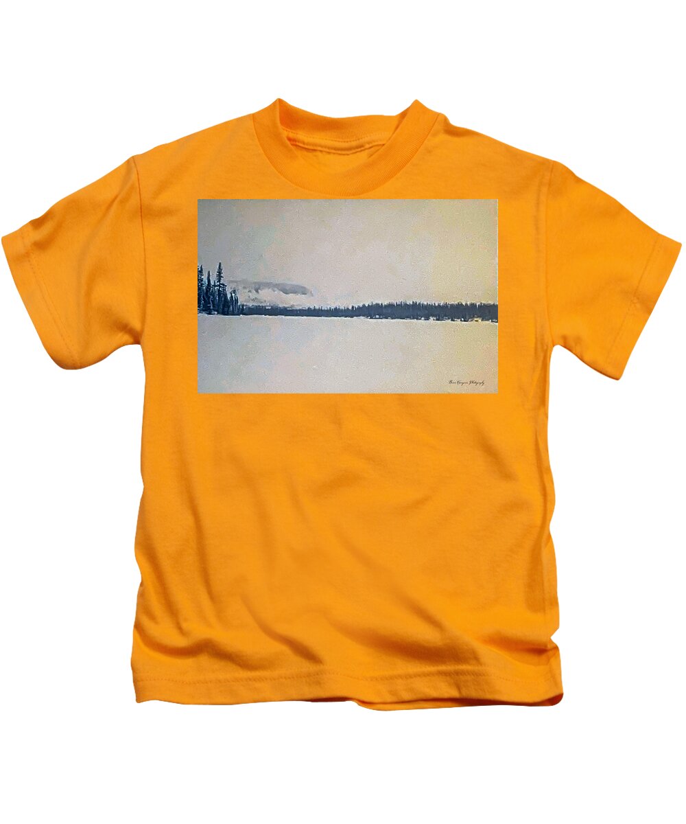 Winter lake - Kids T-Shirt