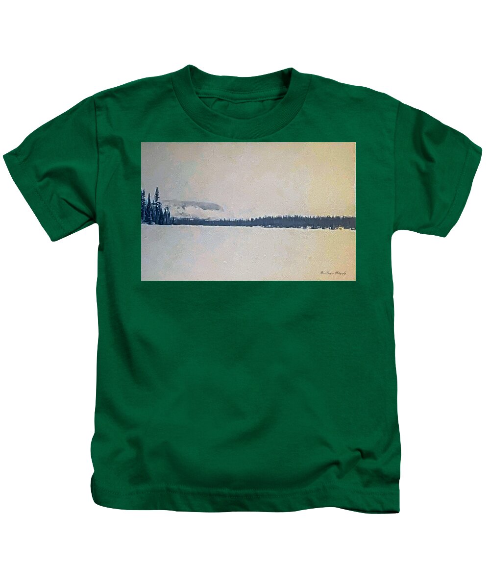 Winter lake - Kids T-Shirt