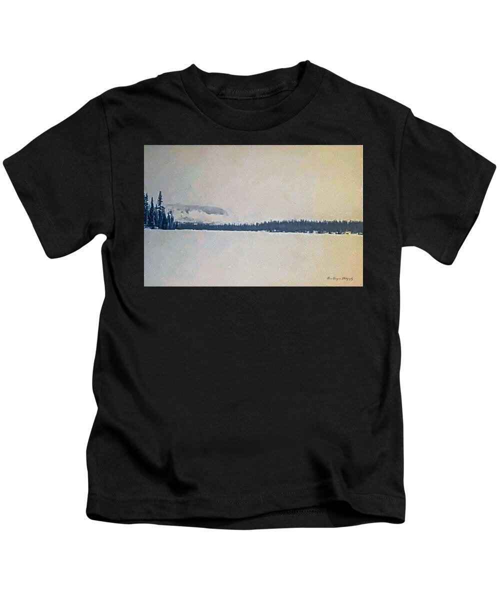 Winter lake - Kids T-Shirt