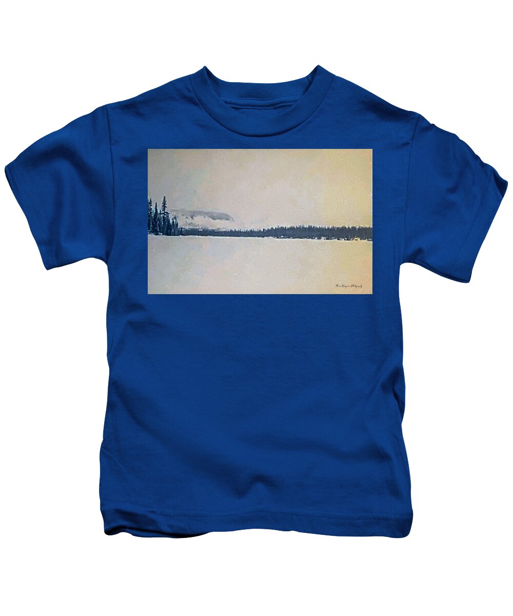 Winter lake - Kids T-Shirt