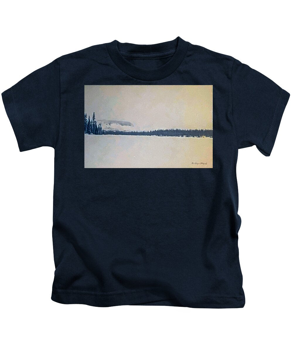 Winter lake - Kids T-Shirt