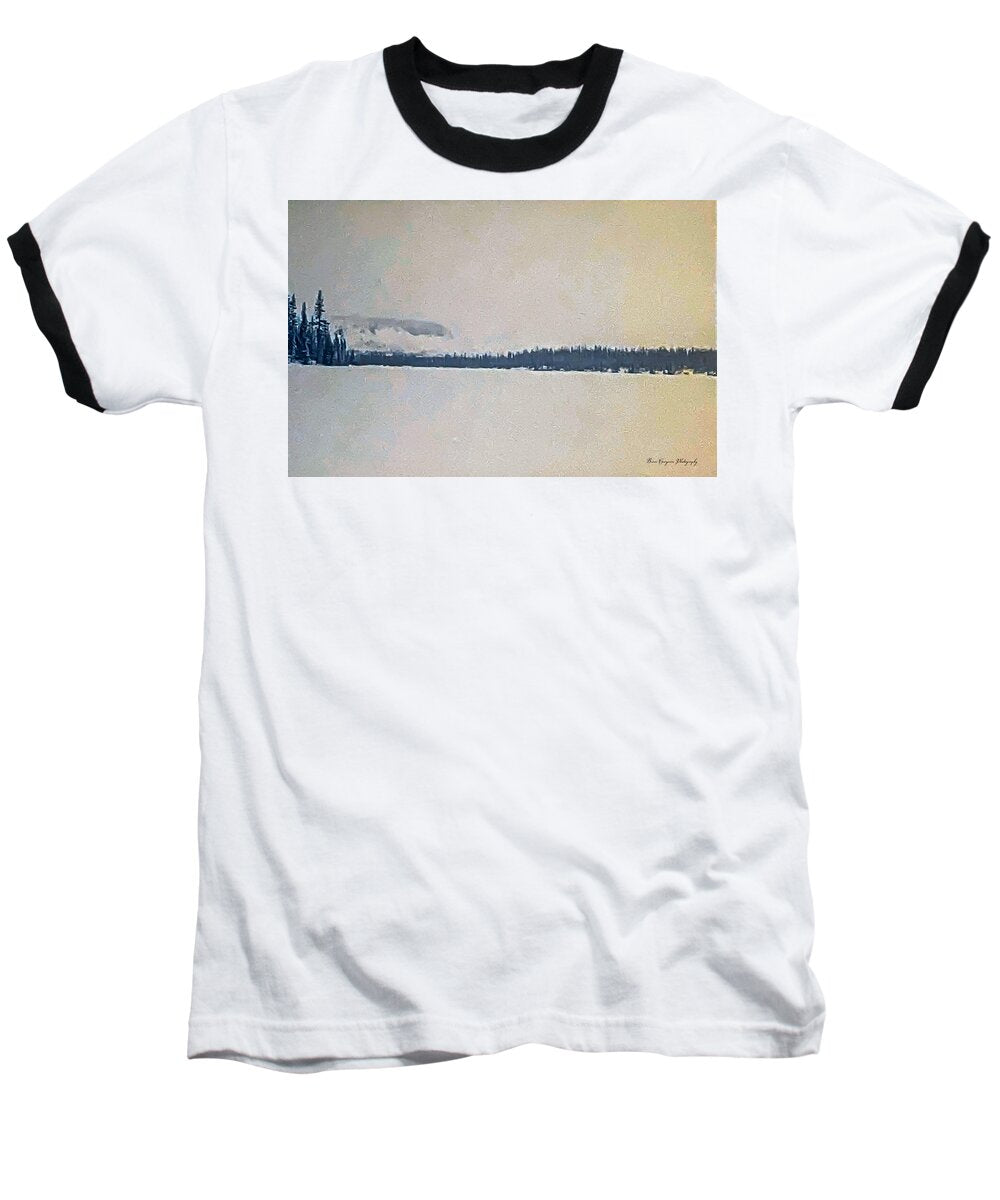 Winter lake - Baseball T-Shirt