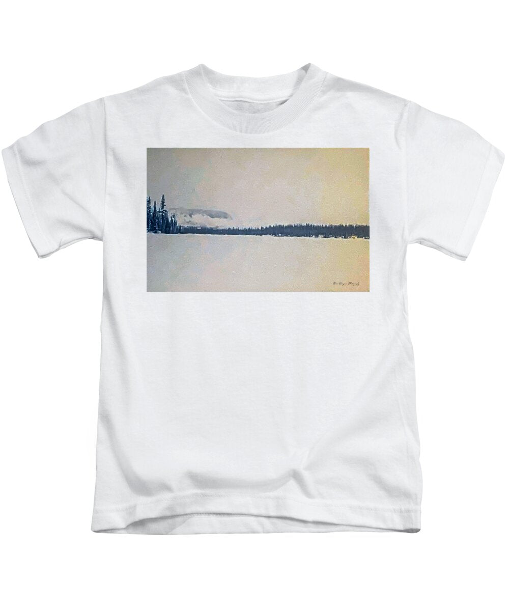Winter lake - Kids T-Shirt