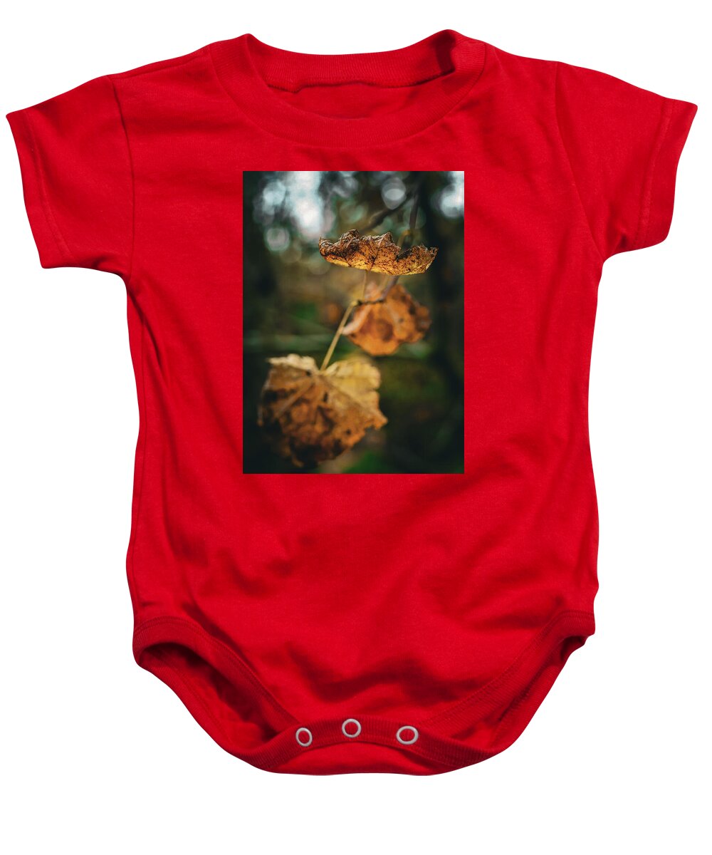 Yellow leaves - Baby Onesie