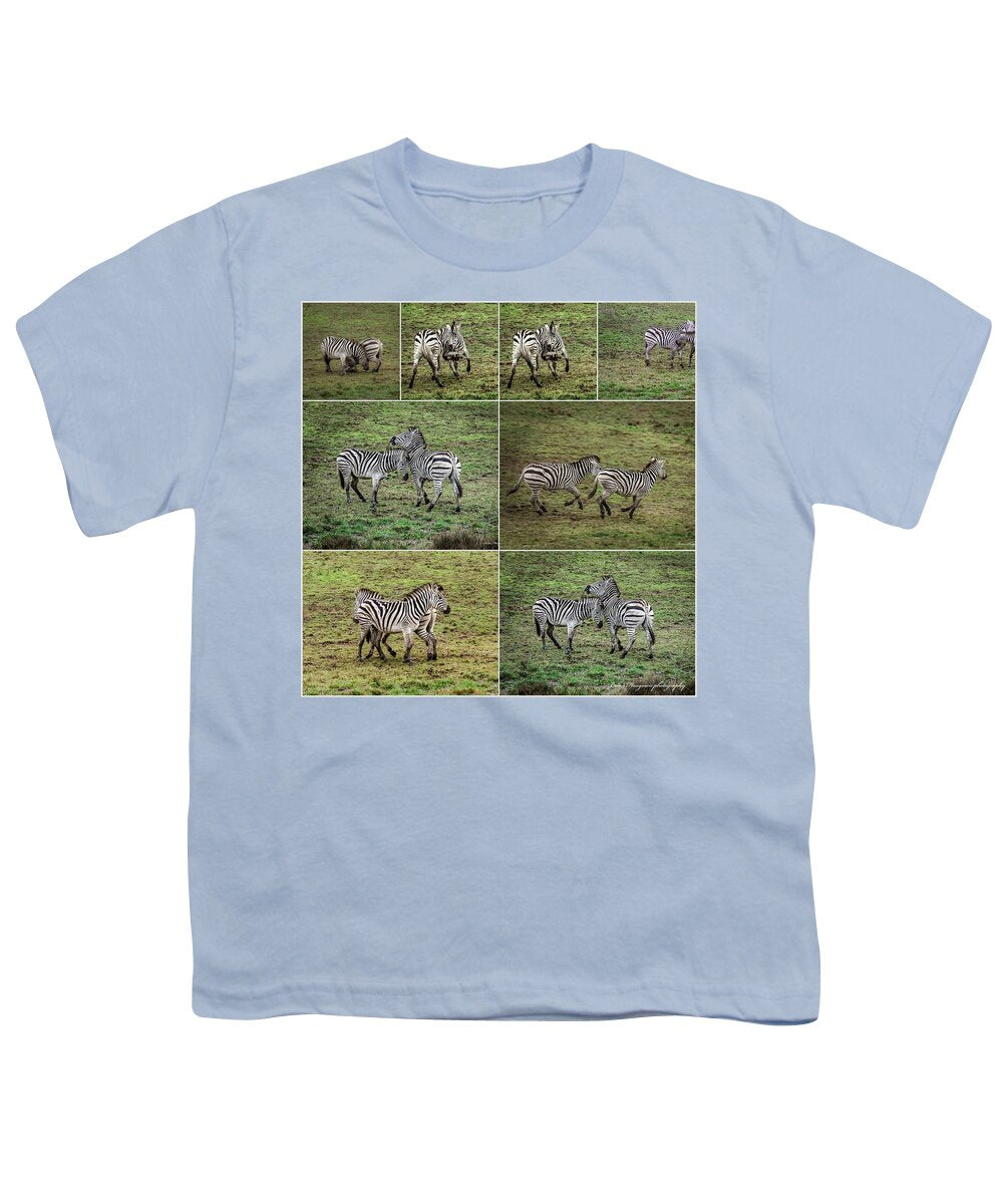 Zebras in play - Youth T-Shirt