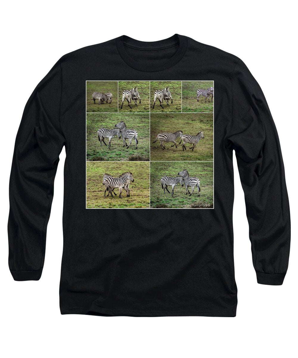 Zebras in play - Long Sleeve T-Shirt