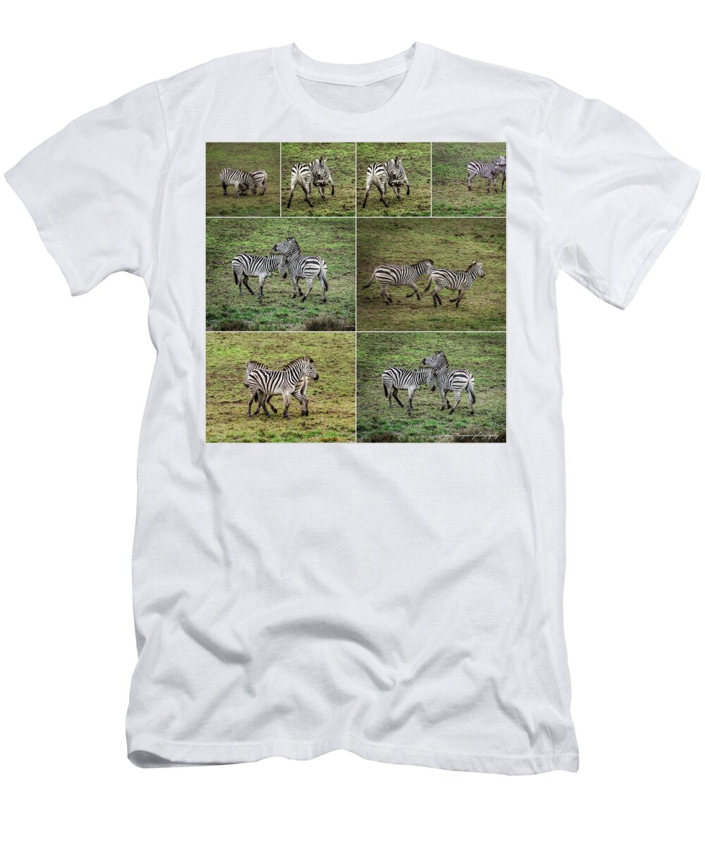Zebras in play - T-Shirt