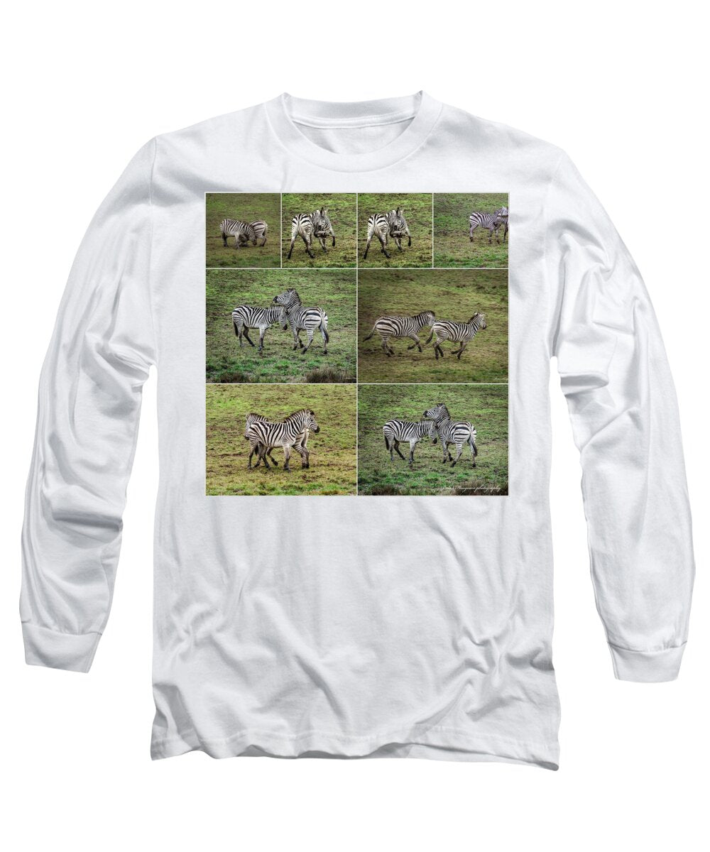 Zebras in play - Long Sleeve T-Shirt