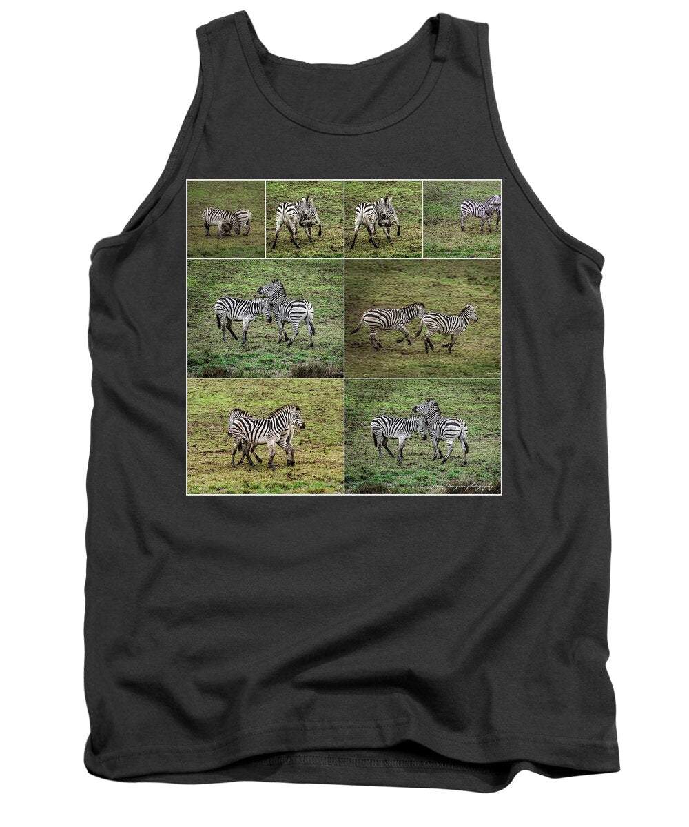 Zebras in play - Tank Top