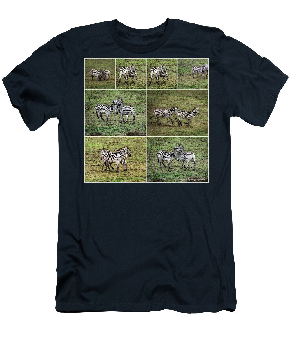 Zebras in play - T-Shirt