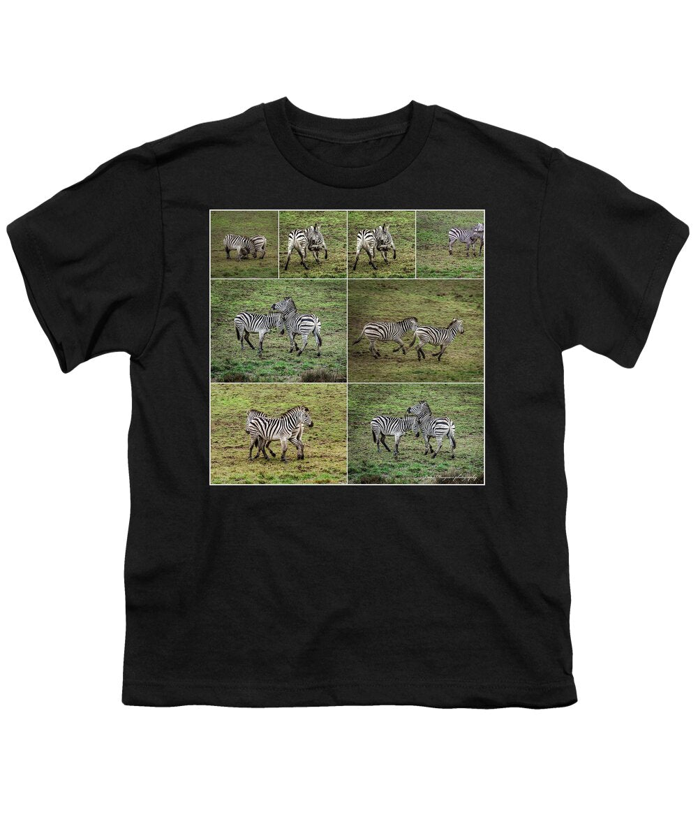 Zebras in play - Youth T-Shirt